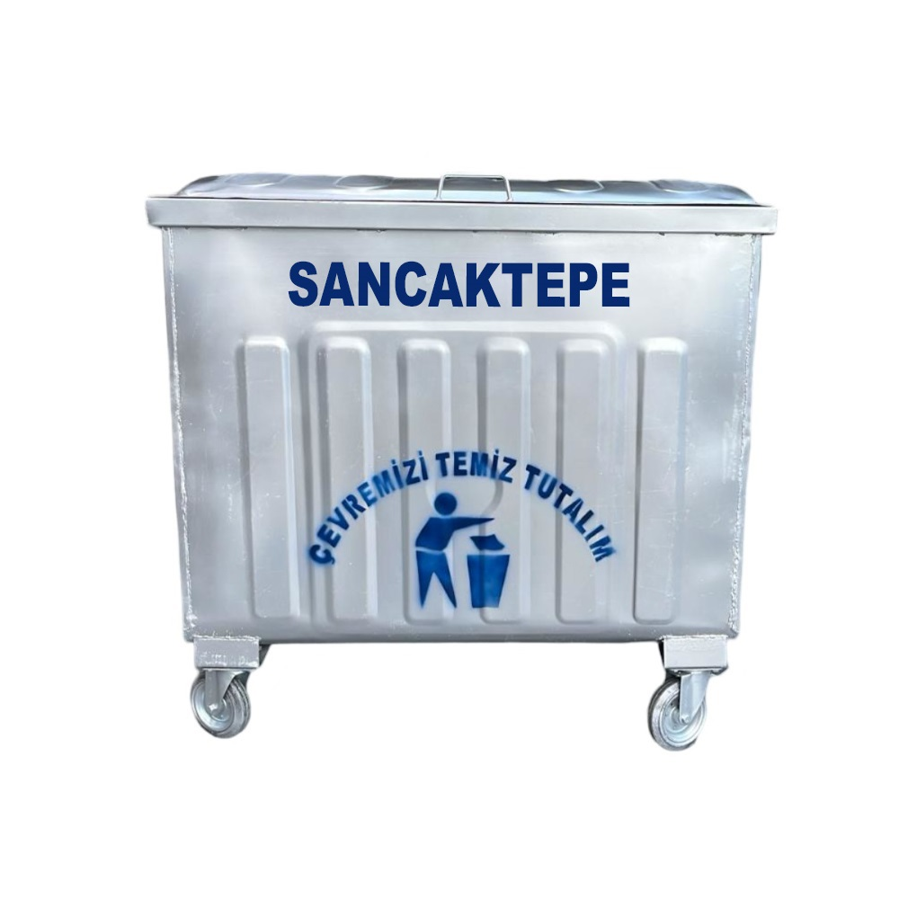 Sancaktepe 800 Litre Metal Çöp Konteyneri